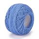21s/2 8# 綿かぎ針編み糸  シルケット加工された綿糸  織り用  編み物とかぎ針編み  コーンフラワーブルー  1mm  50 G /ロール YCOR-A001-01E-3