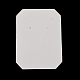 100 шт. тканая паутина/сетка с бумажными карточками для демонстрации ювелирных изделий с перьями AJEW-Z021-01D-3