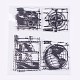 シリコーン切手  DIYスクラップブッキング用  装飾的なフォトアルバム  カード作り  旅のテーマ  透明  55~69x59~86mm DIY-L010-Y88-1