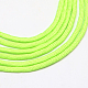 7つのインナーコアポリエステル＆スパンデックスコードロープ  ソリッドカラー  ロープブレスレット作りに  緑黄  4~5mm  約109.36ヤード（100m）/バンドル  420~500グラム/バンドル RCP-R006-174-2