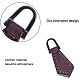 PandaHall Elite 20 pcs 4 Styles Leather Zipper Pull Zipper Tags Fixer Pull Replacement Zipper Heads for Boot Jacket Luggage Handbags Bags Purse Jacket Repair FIND-PH0015-49-4