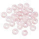 Arricraft 30 pezzo di perline europee di quarzo rosa naturale G-AR0005-36-1