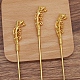 Iron Hair Stick Findings OHAR-PW0001-311G-1