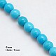 Chapelets de perles en turquoise synthétique TURQ-H067-6MM-01-1
