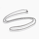 304 Stainless Steel Box chain Necklaces NJEW-F242-13P-A-1