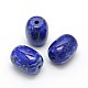 Natural Lapis Lazuli Barrel Beads G-O084-B-04-1