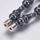 Non-magnetic Synthetic Hematite Beaded Necklaces NJEW-K096-12A-4