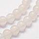 Chapelets de perles de jade blanche naturelle G-N0190-09-2mm-3