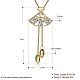 Brass Pendant Necklaces NJEW-BB31466-6