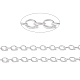 Ovale Kabelketten aus oxidiertem Aluminium CHA-G001-05S-2