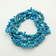 Synthetic Howlite Chips Beads Strands X-F029-2