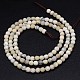 Faceted Round Natural White African Opal Beads Strands G-P115-01-2