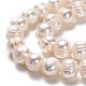 Fili di perle di perle d'acqua dolce coltivate naturali PEAR-L033-90-01-2