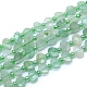 Perles vertes naturelles quartz fraise brins G-L552M-01-1