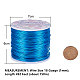 BENECREAT 18 Gauge(1mm) Aluminum Wire 492 FT(150m) Anodized Jewelry Craft Making Beading Floral Colored Aluminum Craft Wire - DeepSkyBlue AW-BC0001-1mm-07-2