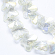 Electroplate Glass Beads Strands EGLA-F133-FR04-3