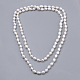 Colliers de perles de nacre naturelle PEAR-S012-60-1