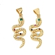 Латунные микро проложить кубического циркония подвески KK-L243-29G-02-1