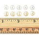ナゲット模造パールのアクリルビーズ  アンティークホワイト  7.5x7x7.5mm  穴：0.5mm  150個/箱 OACR-FS0001-22-6