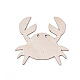 Krabbenform unfertige Holzausschnitte DIY-ZX040-03-05-1