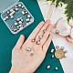 SUPERFINDINGS 60Pcs 6 Style 201 Stainless Steel European Beads STAS-FH0002-06-3