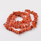 Chgcraft 2 fili perline di agata rossa naturale del sud perline di pietra forate a forma di chip per la creazione di gioielli fai da te G-GL0001-01-5