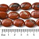 Los abalorios rojos jaspe hebras naturales G-D067-H02-B01-5
