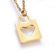 304 Stainless Steel Pendant Necklaces NJEW-H488-09G-2