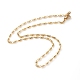 Set di gioielli con bracciale e collana e cavigliere con catena a maglie in ottone SJEW-JS01167-2