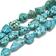 Chapelets de perles en turquoise synthétique X-TURQ-S286-02A-1