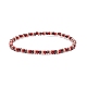 Set di braccialetti elastici con perline di semi di vetro da 5 pz e 5 colori per donna BJEW-JB08618-4