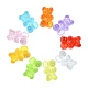 180pcs 9 couleurs perles acryliques transparentes TACR-CJ0001-28-7