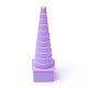 4PCS /セットプラスチックボーダーバディクイリング塔は、DIYのペーパークラフトをセッティング  紫色のメディア  80~110x33x33mm X-DIY-R067-02-2
