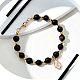Olycraft Natural Golden Sheen Obsidian Round Beads Strnads G-OC0001-74-5