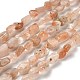 Natürliche sunstone Perlen Stränge&nbsp;G-P497-01E-81A-1