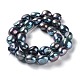 Fili di perle di perle d'acqua dolce coltivate naturali PEAR-Z002-28-2
