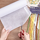 可溶カットアウェイスタビライザー  刺繍用不織布芯地  ホワイト  29.9x0.02cm DIY-WH0449-98-3