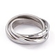 Unisex 304 Stainless Steel Finger Rings RJEW-K233-06-P-1