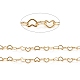 Brass Heart Link Chains CHC-D026-15A-G-1