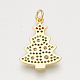 Brass Cubic Zirconia Pendants & Stud Earrings & Adjustable Rings Jewelry Sets SJEW-S043-03-7