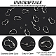 UNICRAFTALE 40pcs Stainless Steel Clip-on Earring Non-Piercing Earring with 40pcs Open Jump Rings Metal Clip-On Earring Converters for Earring Making STAS-UN0052-48-5