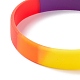 Pulsera del orgullo del arco iris BJEW-F423-01A-3