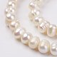 Fili di perle di perle d'acqua dolce coltivate naturali PEAR-D187-53-3