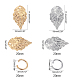 UNICRAFTALE 80pcs 2 Colors Leaf Pattern Charms 304 Stainless Steel Pendants with Jump Rings Golden & Stainless Steel Color Leaf Charms for DIY Necklaces Jewelry Making Accessory STAS-UN0006-13-2
