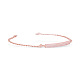 Bracciali a maglie in argento sterling tinysand 925 TS-B001-RG-7-2