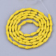 Opaque Solid Color Glass Beads Strands GLAA-T009-001E-2