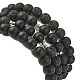 Ensemble de bracelets extensibles en perles de lave naturelle BJEW-JB09508-3