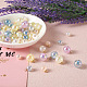 Craftdady 64 pz 8 ciondoli di perle imitazione plastica abs PACR-CD0001-03-6