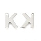 Encantos de letras de 304 acero inoxidable X-STAS-O072-K-1
