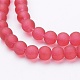 Chapelets de perles en verre transparent GLAA-S031-4mm-40-2